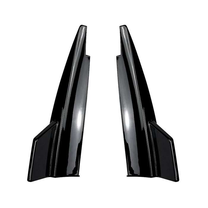 Car Rear Bumper Lip Splitter Spoiler Flaps for - CLA-Class C117 CLA200 CLA45 2013-2019 Black
