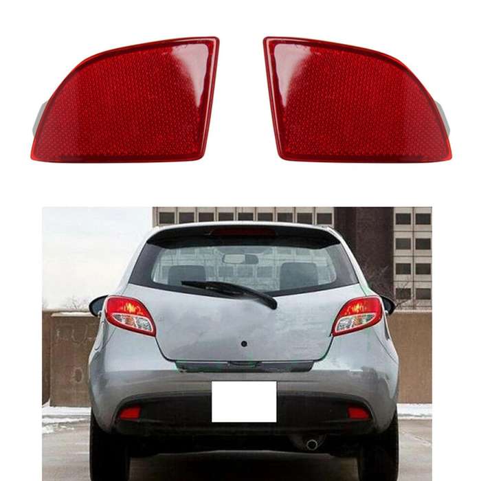 Car Rear Bumper Reflector Lamp Tail Fog Light for 2 Demio 2007-2016 Accessories