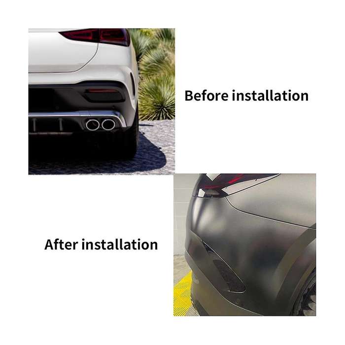 Car Rear Bumper Splitter Spoiler Canard Trim Decor for Coupe C167 Gle350 2020+(a)
