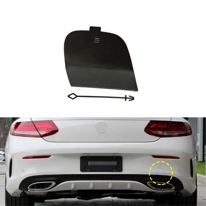 Car Rear Bumper Towing Hook Hole Cover without Paint 2058851624 for - W205 2015-2021 Rear Trailer C