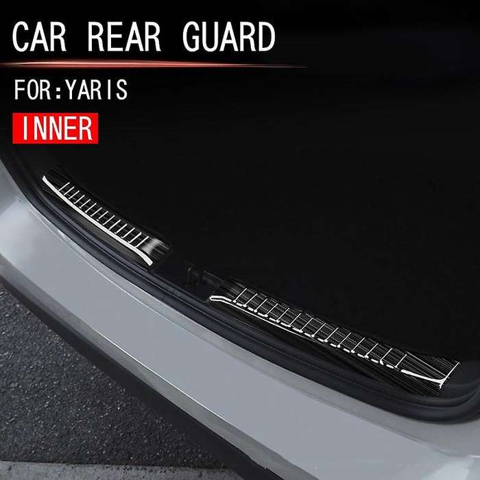 Car Rear Bumper Trunk Guards Trunk Anti-Scratch Guards Rear Bumper Trim Cover for Hatchback Yaris 20