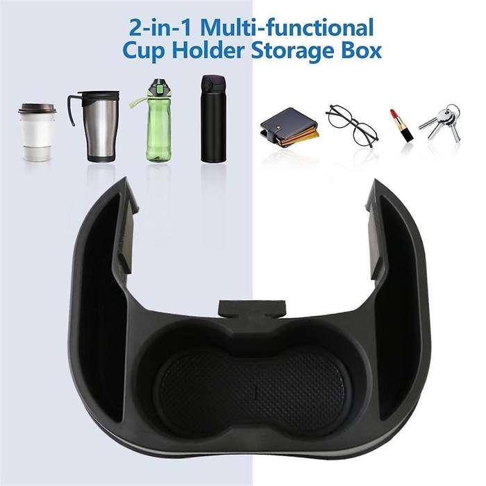 Car Rear Cup Holder Expander Organizer Tray for 2022-2024 Cup Holder Insert Accessories