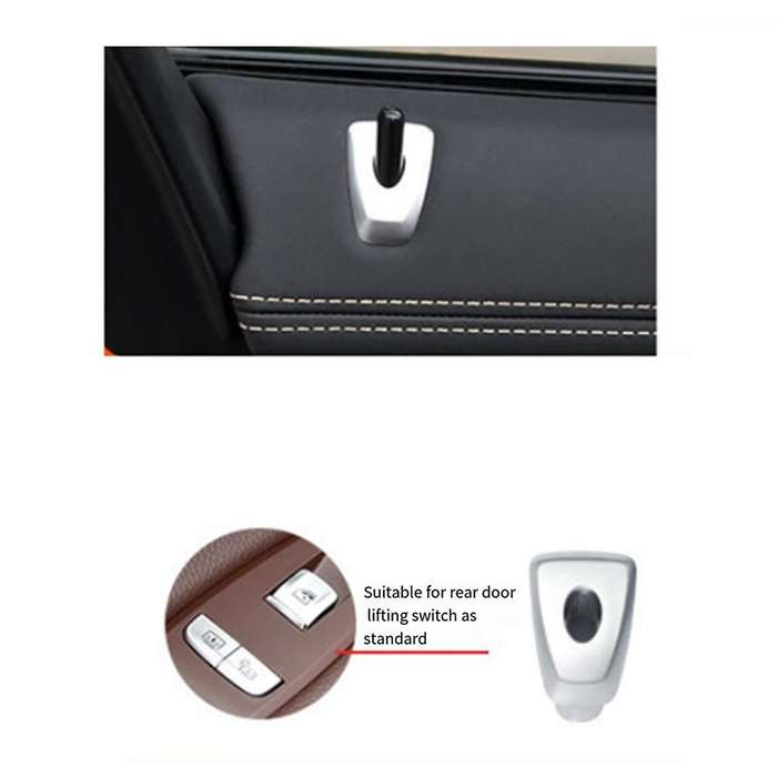 Car Rear Door Pin Cover Base Trim 51427400473 for 7 Series G11 G12 2015-2022 Door Lock Knob Cover Ba