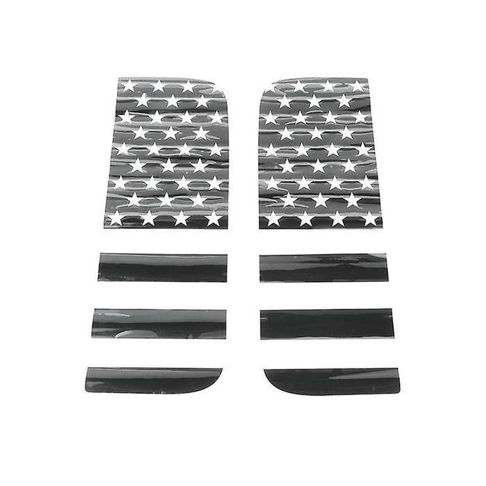 Car Rear Door Window Glass Decoration Sticker Trim for Wrangler Jl Gladiator Jt 2018-2022 Exterior A