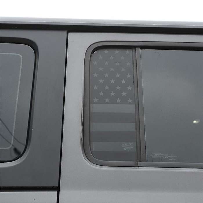 Car Rear Door Window Glass Decoration Sticker Trim for Wrangler Jl Gladiator Jt 2018-2022 Exterior A