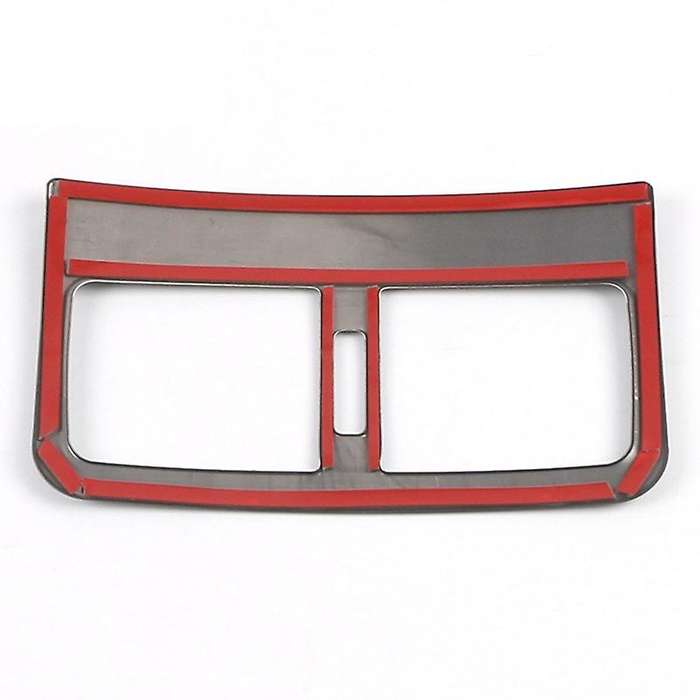 Car Rear Exhaust Vent Cover Trim Stainless Steel Rear Upside Air Conditioning Outlet Vent 1Pcs for -