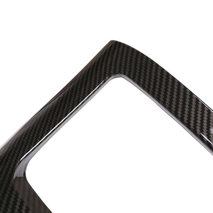Car Rear Exhaust Vent Decorative Frame for Romeo Stelvio 2017-2020 Carbon Fiber