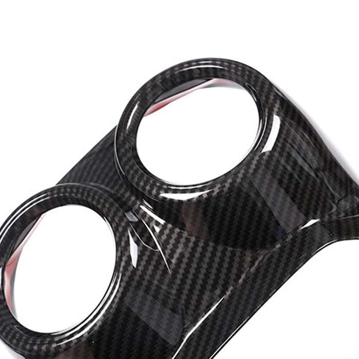 Car Rear Exhaust Vent Decorative Frame for Romeo Stelvio 2017-2020 Carbon Fiber