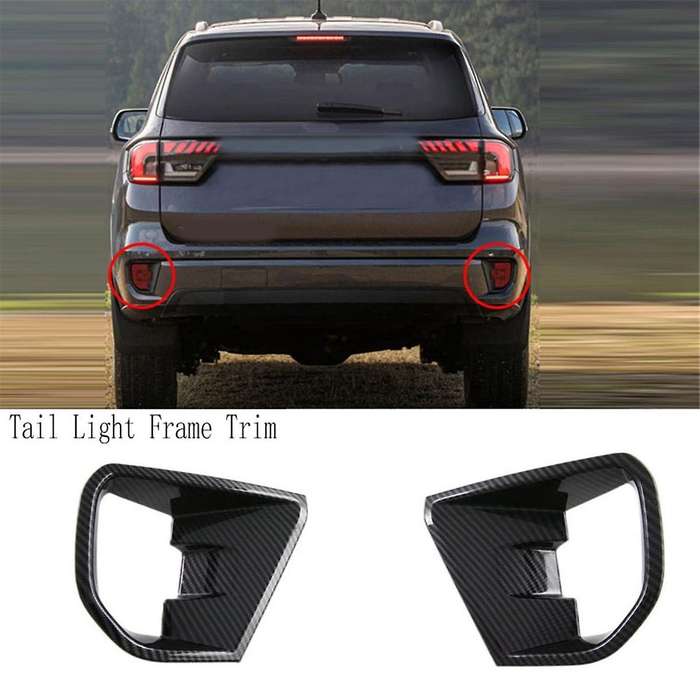 Car Rear Fog Light Lamp Cover Tail Foglight Trim Styling Tail Light Frame Trim for Everest 2022 2023