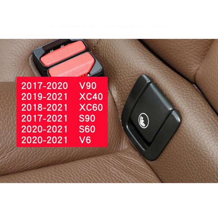 Car Rear Isofix Cover Child Restraint for V60 V90 Xc40 Xc60 S60 S90 Car Rear Black