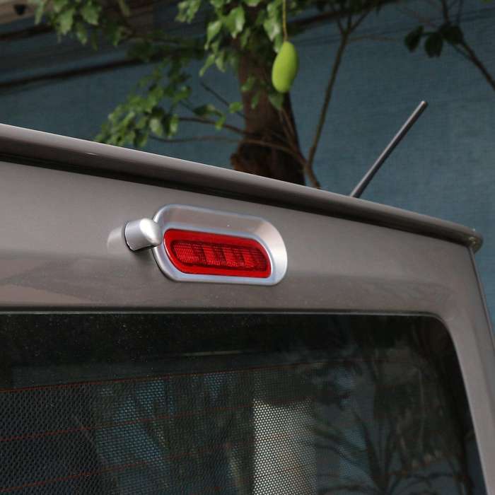 Car Rear High Position Brake Light Frame Decorative Cover Stickers Accessories for Jimny 2019- Silve