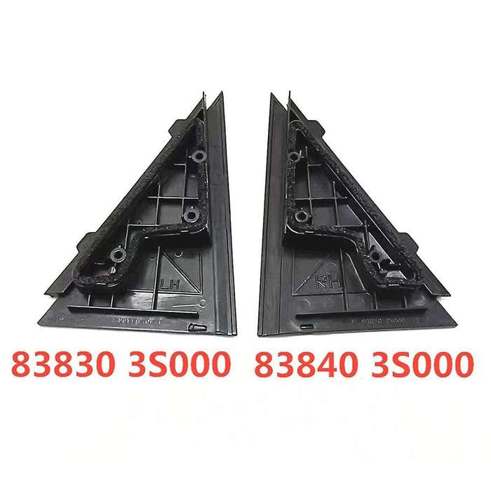 Car Rear Left Right Door Outside Pillar Molding Triangle for 2009-2014 83830-3S000 83840-3S000
