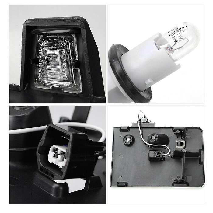 Car Rear License Plate Holder LED Light Tag Bracket for Wrangler JK JKU 2007-2017