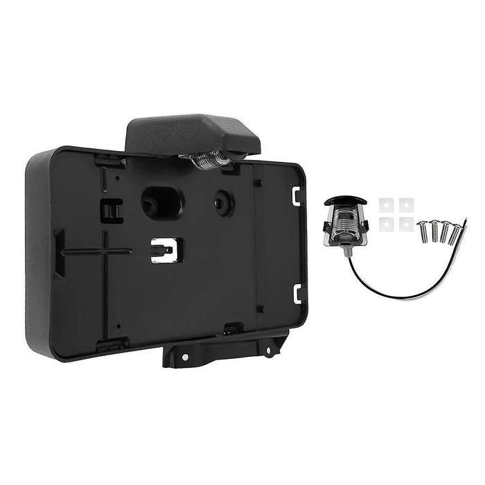 Car Rear License Plate Holder Frame with Light Mounting Bracket for Wrangler JK 2007-2017