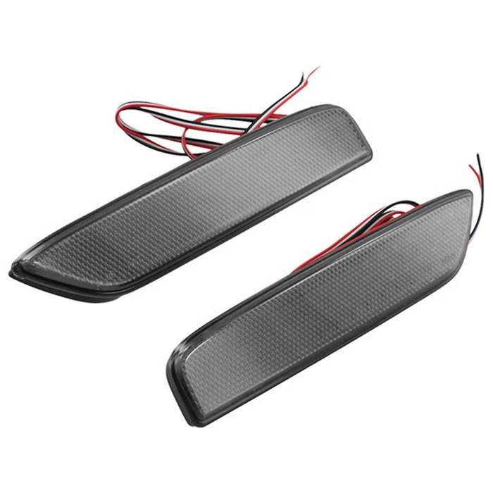 Car Rear Reflector Light Bumper Taillight Fog Light Brake Light for DELICR MINI Black