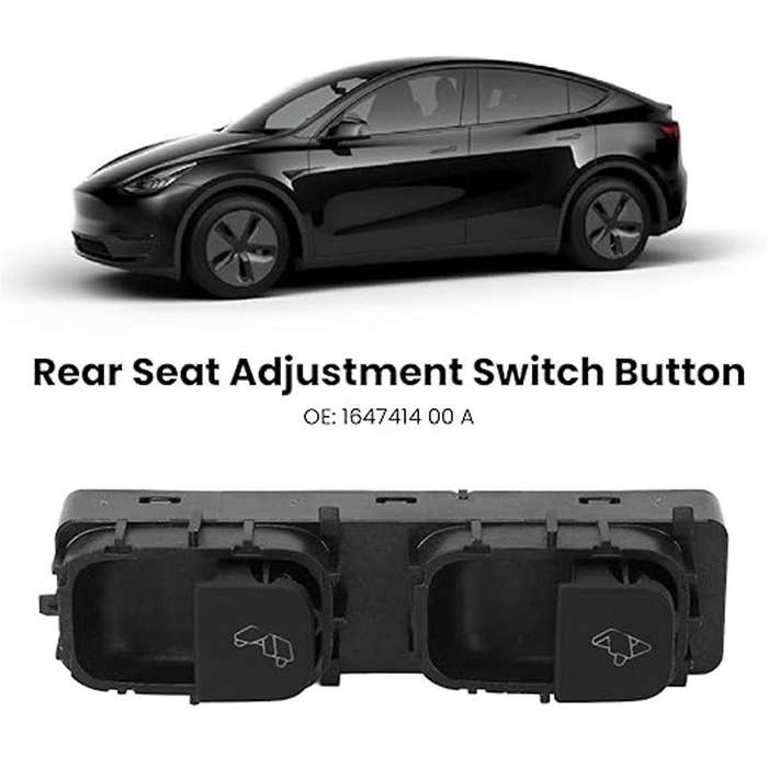 Car Rear Seat Control Switch Button 1647414-00-A for Model Y Rear Seat Adjustment Switch