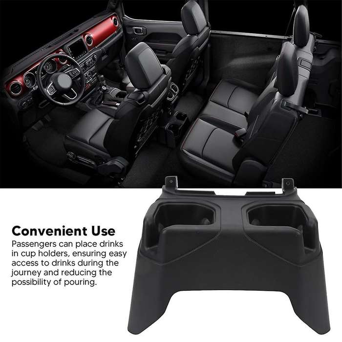 Car Rear Seat Floor Central Console Cup Drinks Holder 6BN67TX7AB 6BN67TX7AC for 2021-2023 Storage Bo