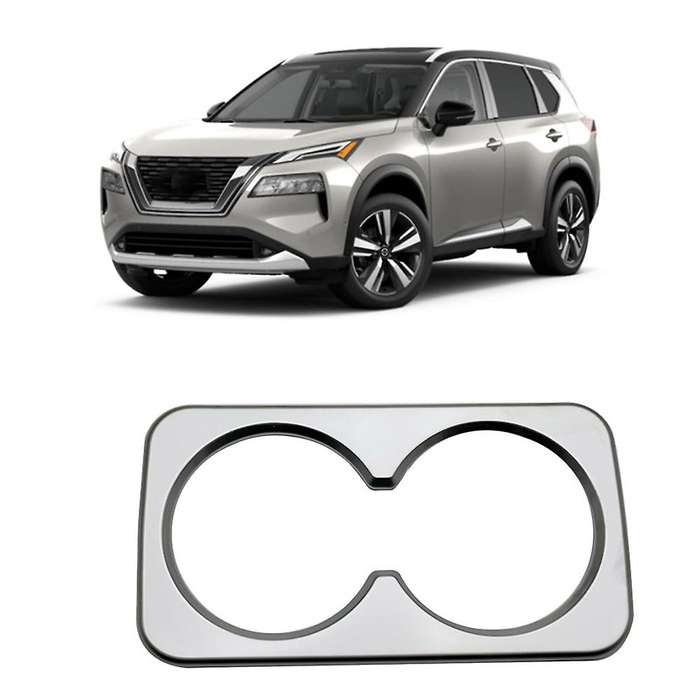 Car Rear Seat Water Cup Frame Cover Trim Interior Accessories for Rogue 2021