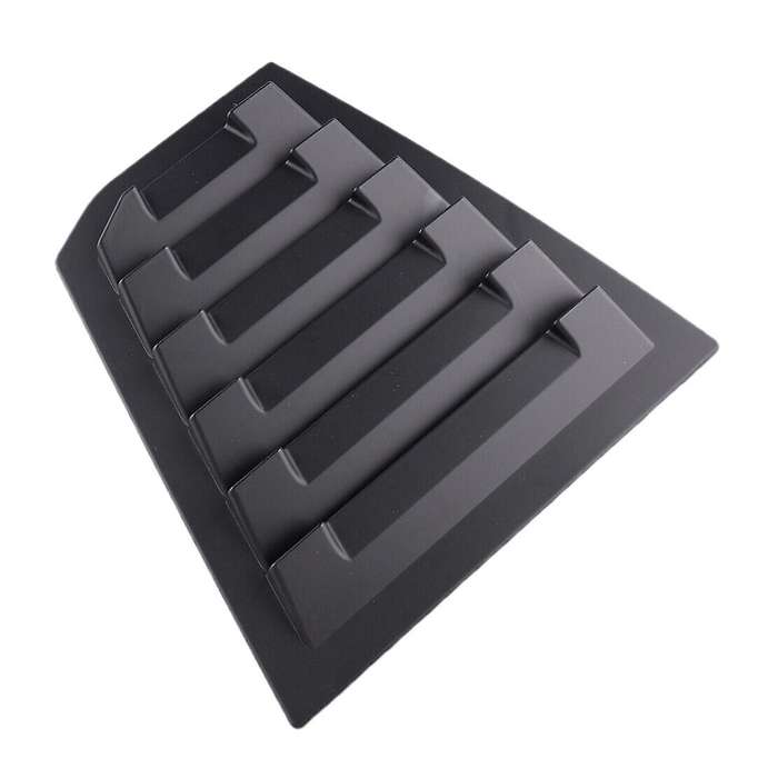 Car Rear Side Window Quarter Scoop Louver Shutter Cover Trim for 2017-2018
