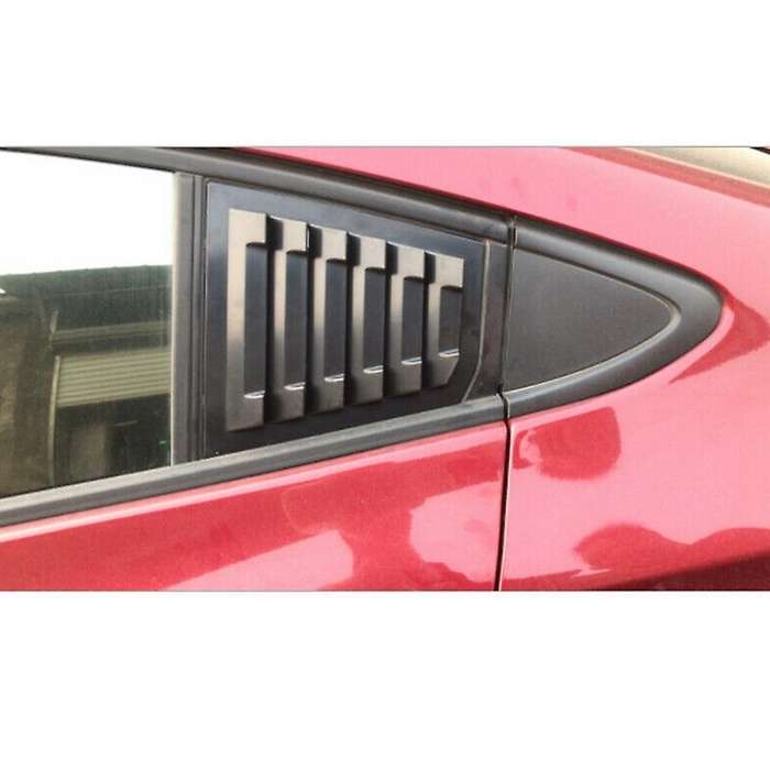 Car Rear Side Window Quarter Scoop Louver Shutter Cover Trim for 2017-2018