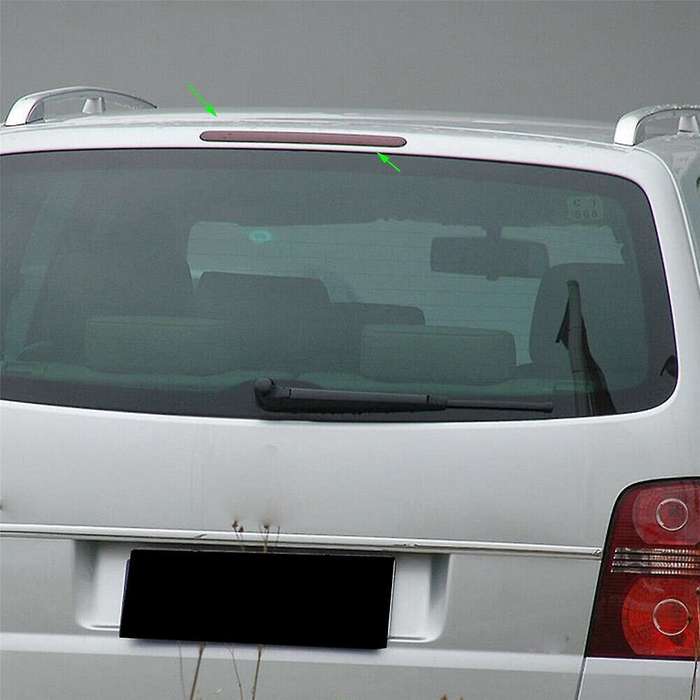 Car Rear Stop Brake Light Smoke Grey Center LED for 2003-2010 1T0945097A