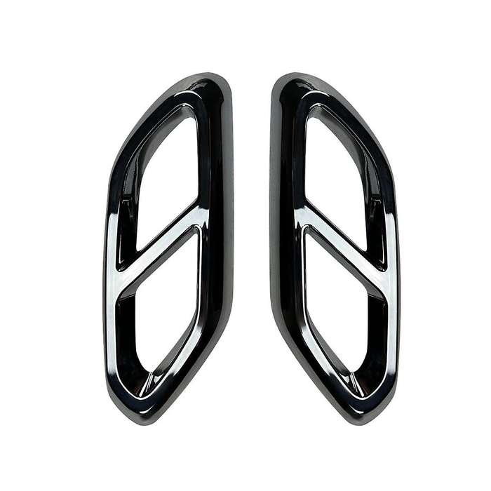 Car Rear Throat Exhaust Pipe Muffler Tips Cover Trim for Glc Class X254 2023+ Glc260 Glc300 (black)
