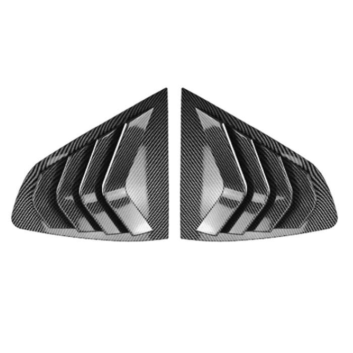 Car Rear Triangle Louver Cover Sticker for X4 G02 2018+ Car Triangular Trim Carbon Fiber