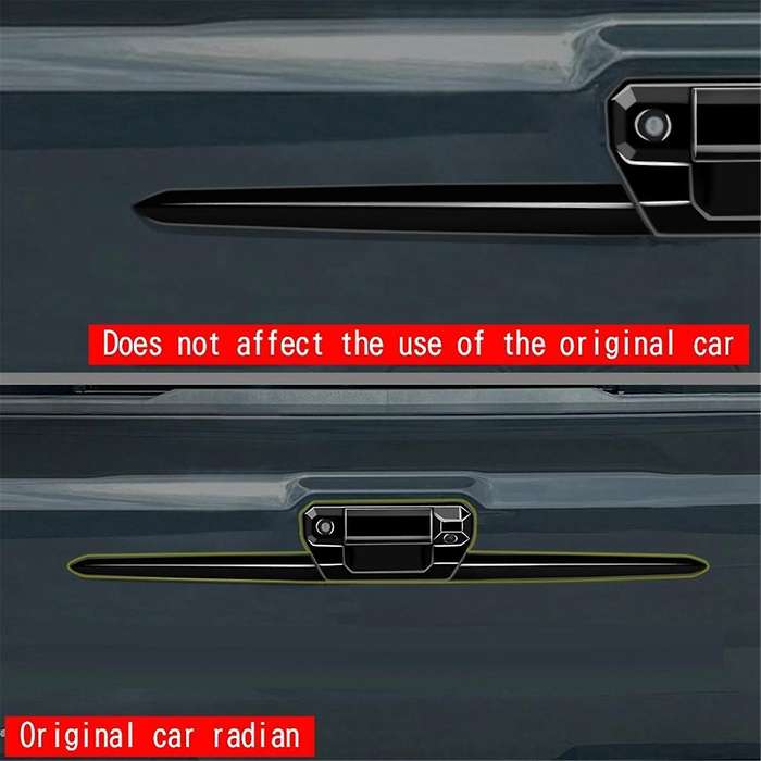 Car Rear Trim Strips Trunk Handle Trim Strips for 2024 Decoration Stickers Gloss Black