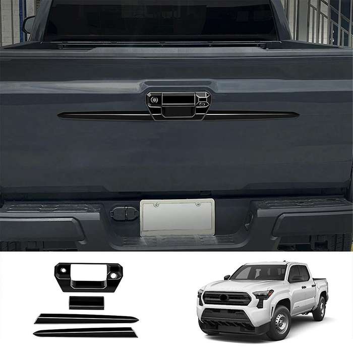 Car Rear Trim Strips Trunk Handle Trim Strips for 2024 Decoration Stickers Gloss Black