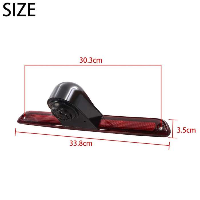 Car Rear View Brake Light Backup Camera for Sprinter 2007-2019 with 7 Inch Rearview Mirror Monitor