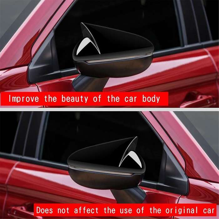 Car Rear View Mirror Cover Side Wing Mirrors Cover Housing Cap for City 2020 Gloss Black Rhd