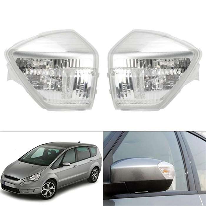 Car Rear View Mirror Turn Signal Lamp Cover for C-max 2010-2017 Wing Door Mirror Indicator Cover Car