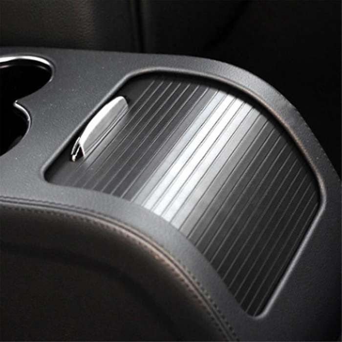 Car Rear Water Cup Holder Roller Blind for E Class W212 2009-2015 Rear Storage Box Roller Blind Bla