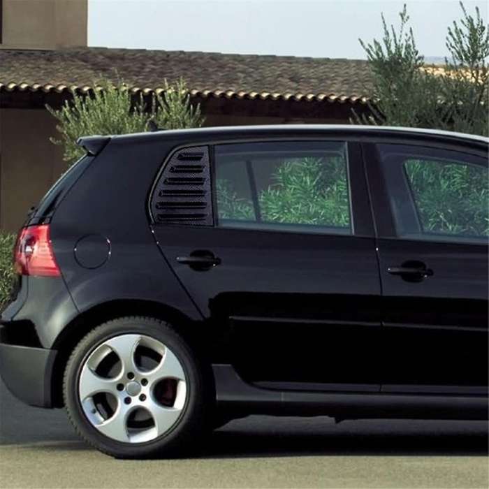 Car Rear Window Louver Shutter Trim Cover Golf MK5 2003-2008 Scoop Shade Decorate Carbon Fiber
