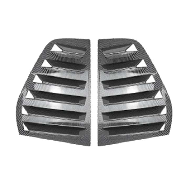 Car Rear Window Louver Shutter Trim Cover Golf MK5 2003-2008 Scoop Shade Decorate Carbon Fiber