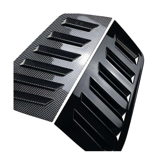 Car Rear Window Louver Shutter Side Vent Cover Trim 9n 2001-2009 Carbon Fiber