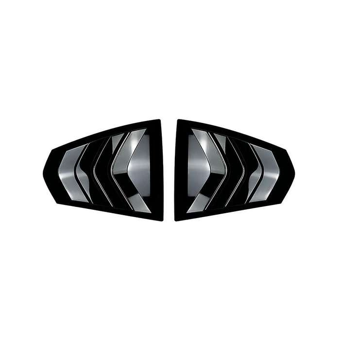 Car Rear Window Louvers Triangle Shutter Sticker Trim Accessories for 3 Series G28 G20(black)
