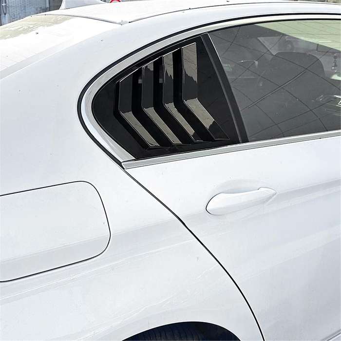 Car Rear Window Shutter Cover Trim Window Louver Side Vent Trim for 5 Series F10 525i 530i 2011-2017