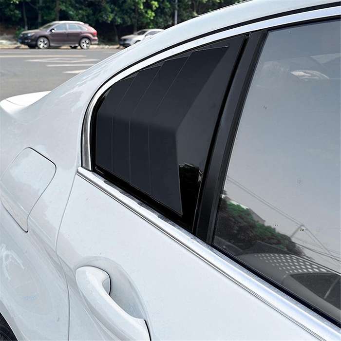 Car Rear Window Shutter Cover Trim Window Louver Side Vent Trim for 5 Series F10 525i 530i 2011-2017