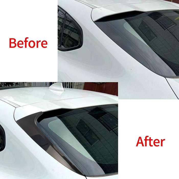 Car Rear Window Side Spoiler Trim for X4 G02 2019+ Side Wing Roof Stickers Cover Carbon Fiber Patter