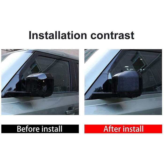 Car Rearview Mirror Cover for 110 2020 Car Abs Black Car Side Mirror Cover Trim Auto Accessories
