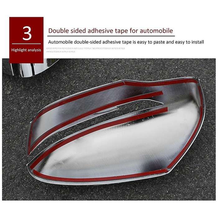 Car Rearview Mirror Cover Side Door Mirror Trim for Xtrail T32 Rogue Juke 2014-2020, ABS Chrome