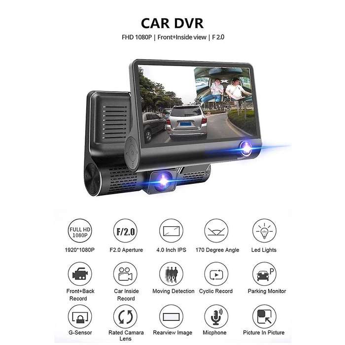 Car Recorder Hd Night Vision Back-up Camera Car Dvr Rear View Camera Car Accessories
