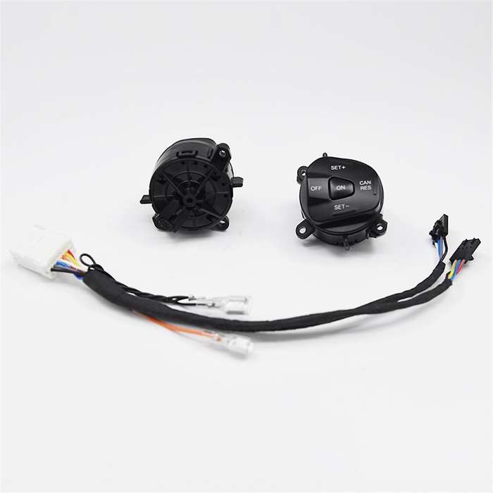 Car Red LED Steering Wheel Cruise Control Switch Button with Wiring for Fiesta MK7 MK8 Escort Ecospo