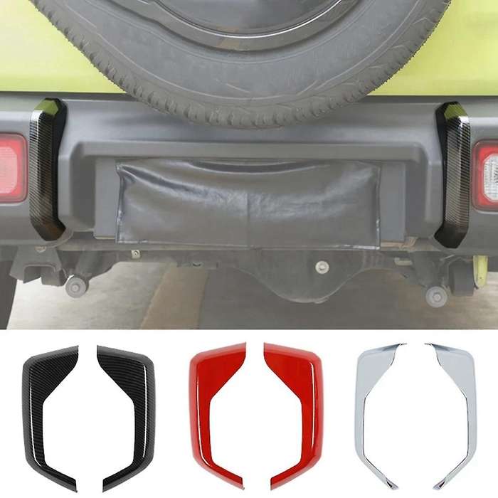 Car Red Rear Bumper Guard Decoration Cover Trim Stickers for Jimny 2019 2020 2021 Exterior Accessori