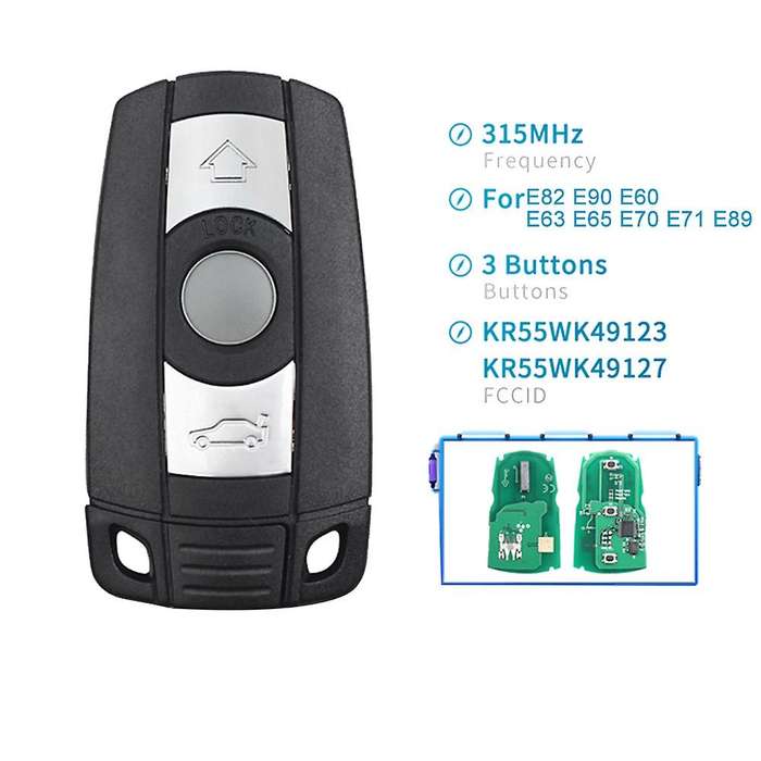 Car Remote Smart Key for 1/3/5/7 Series E90 E91 E92 E60 Car Keyless Control Id46 Pcf7945 Transmitter
