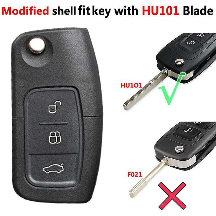 Car Remote Key Shell Remote Key Case Cover Compatible Compatibled Focus Fiesta