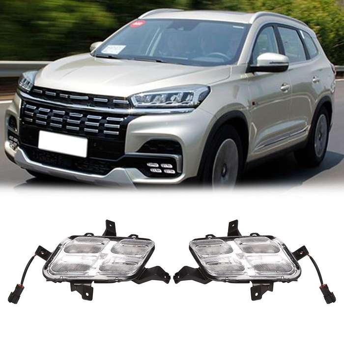 Car Right LED DRL Fog Light for 8 2018-2019 Auto Driving Lamp Daytime Running Light Bumper Lamp