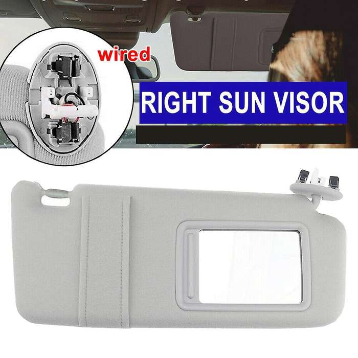 Car Right Passenger Side Sun Visor for Venza 2009--2016 74320-0T022-A1