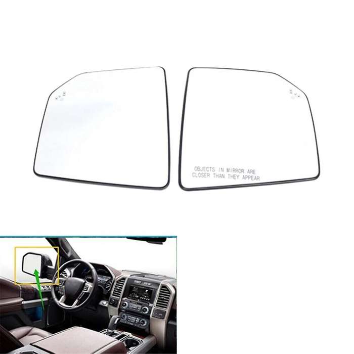 Car Right Rearview Mirror Glass Heated with Blind Spot for Pickup Truck 2015-2022 Car Accessories